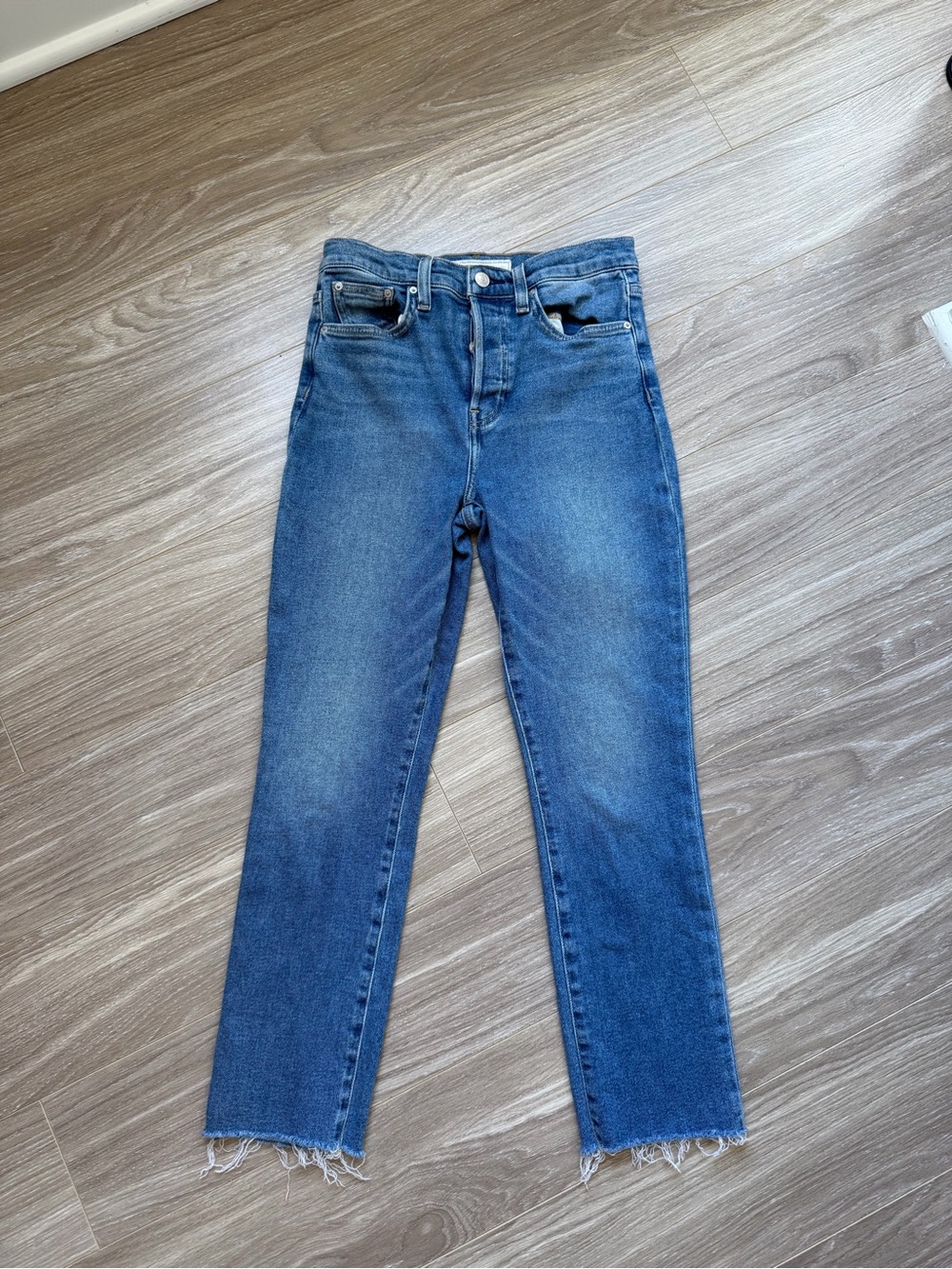 Frank & Eileen Women’s Cork Everyday Jean Sz 27 Medium Wash Denim EUC